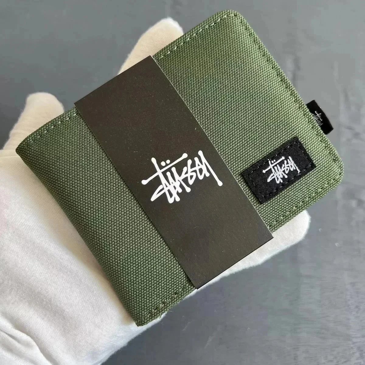Stussy Green Wallet