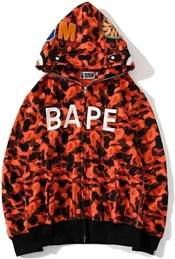BAPE Orange Camo Hoo