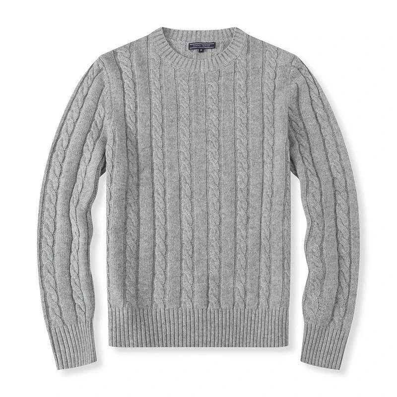 Cable Knit Gray Pull
