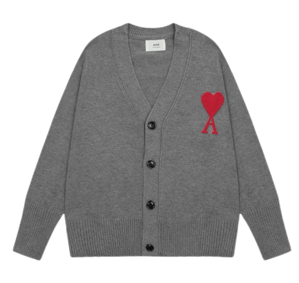 Ami Paris Grey Cardi