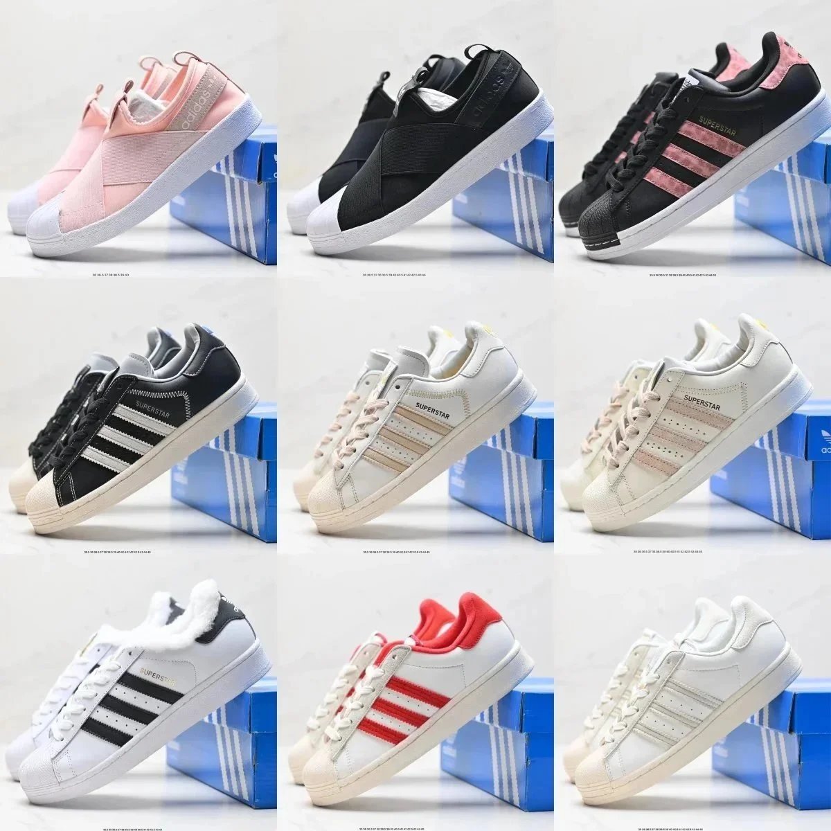 Adidas Superstar White Black Classic Sneakers