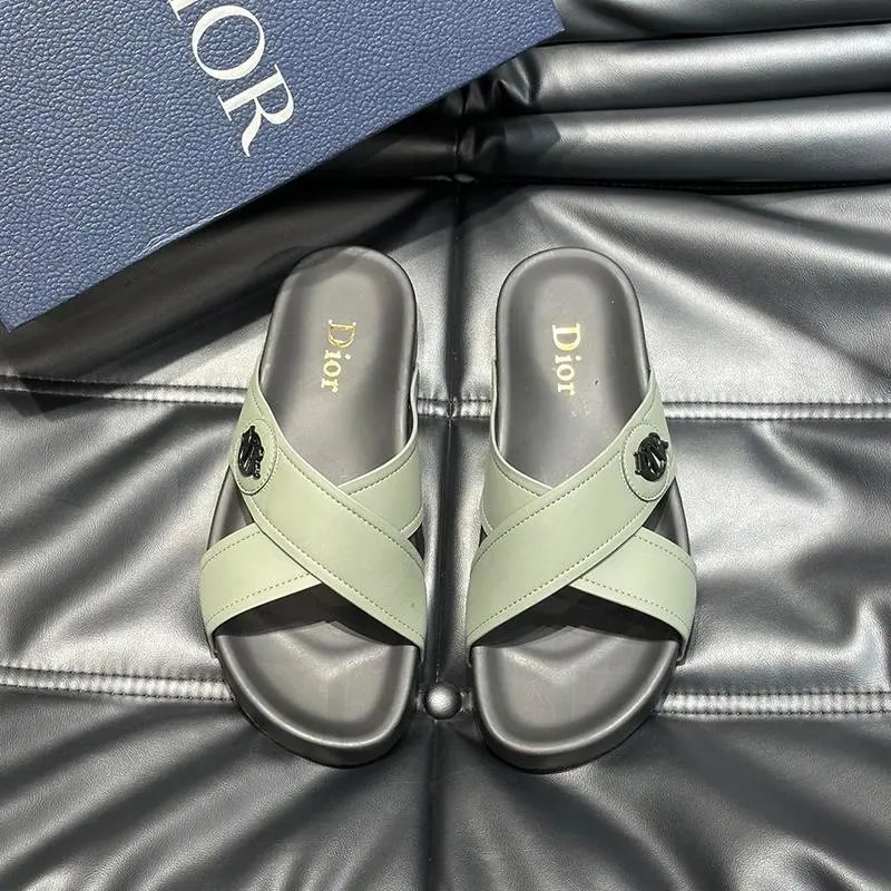 Dior Green Slides
