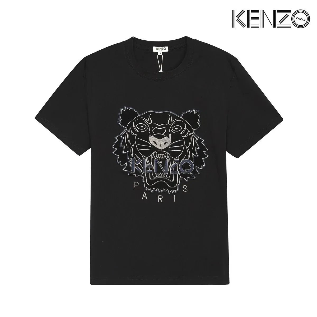 Kenzo Tiger Black Graphic Print T-Shirt