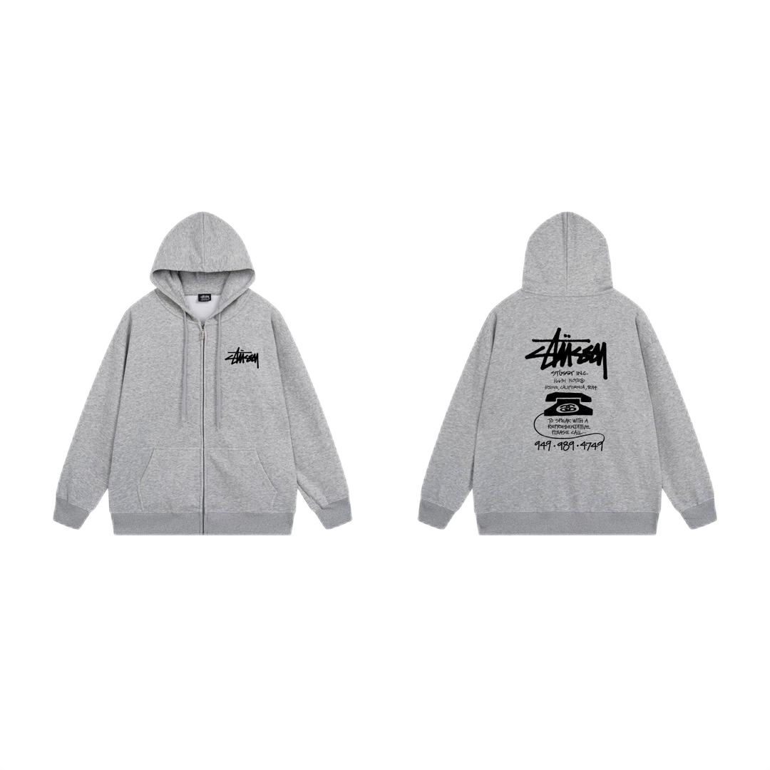 Stussy Gray Hoodie