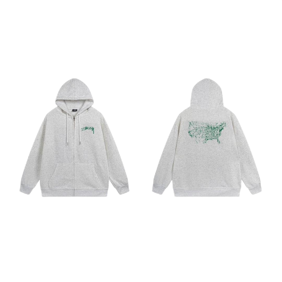 Stussy USA Zip-Up Ho