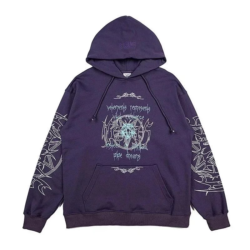 Vetements Purple Hoo