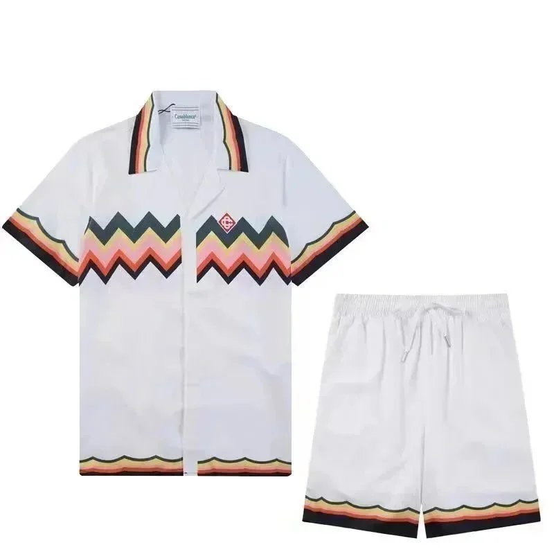 Gucci Resort Collection Multicolor Patterned Short Sleeve Shirt And Shorts Set