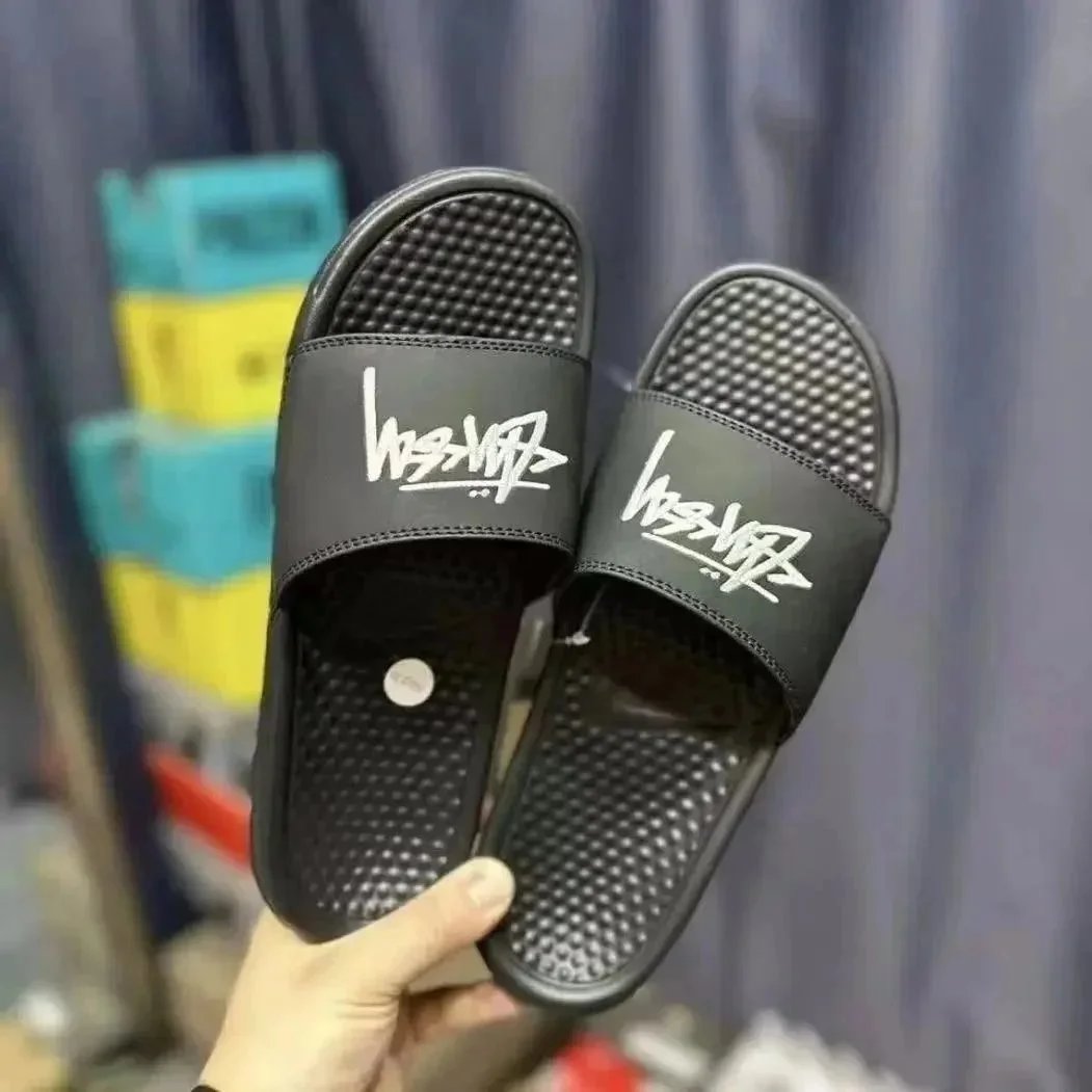 Stüssy Black Slides