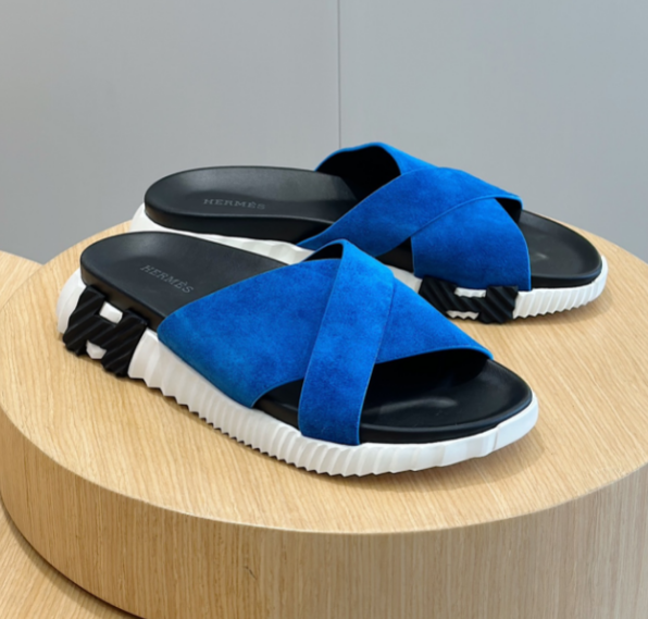 Hermès Blue Slides