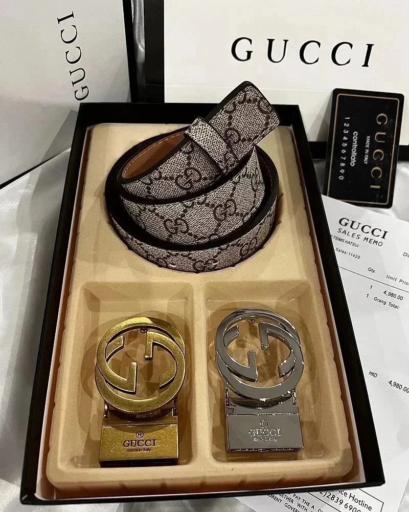 Gucci Beige/Gold/Sil