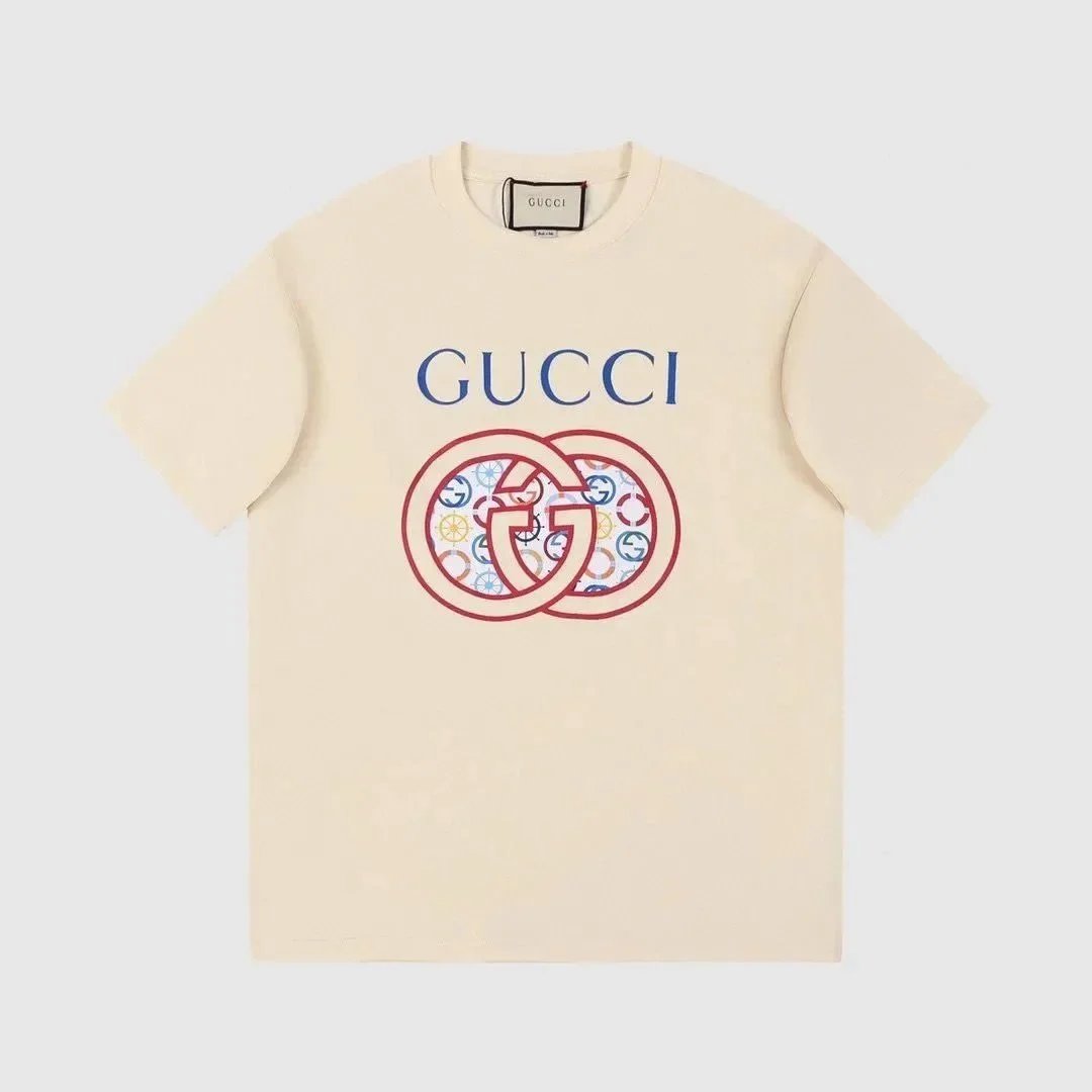 Gucci Beige Logo T-S