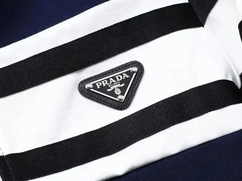 Prada Track Suit Navy Blue Striped Sportswear
