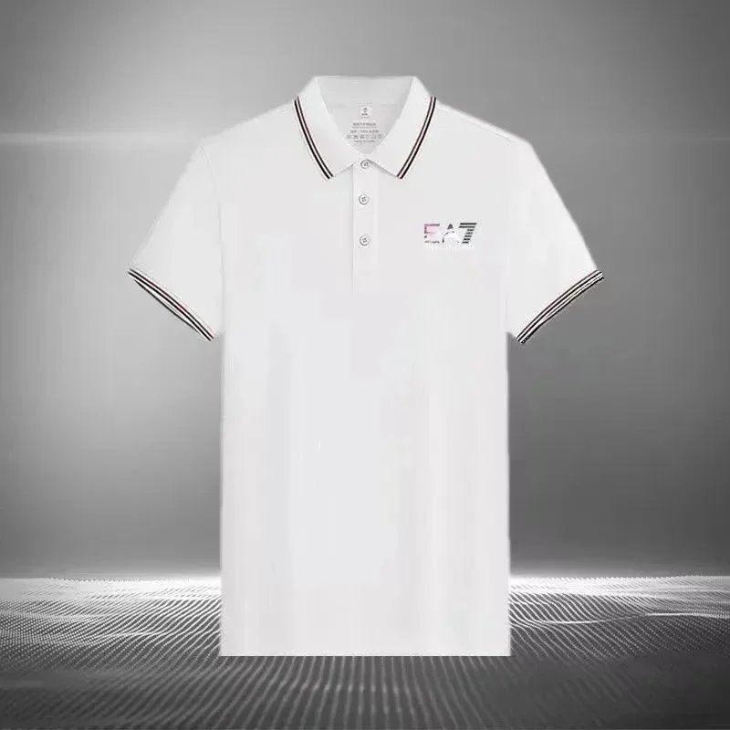 EA7 White Polo Shirt