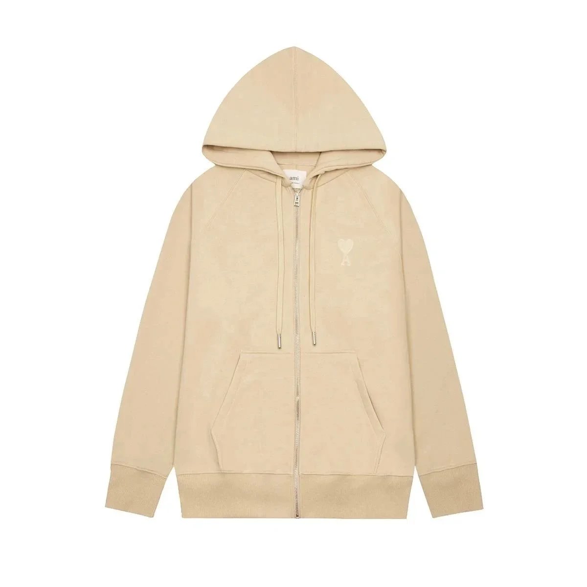 Ami Paris Beige Zip-