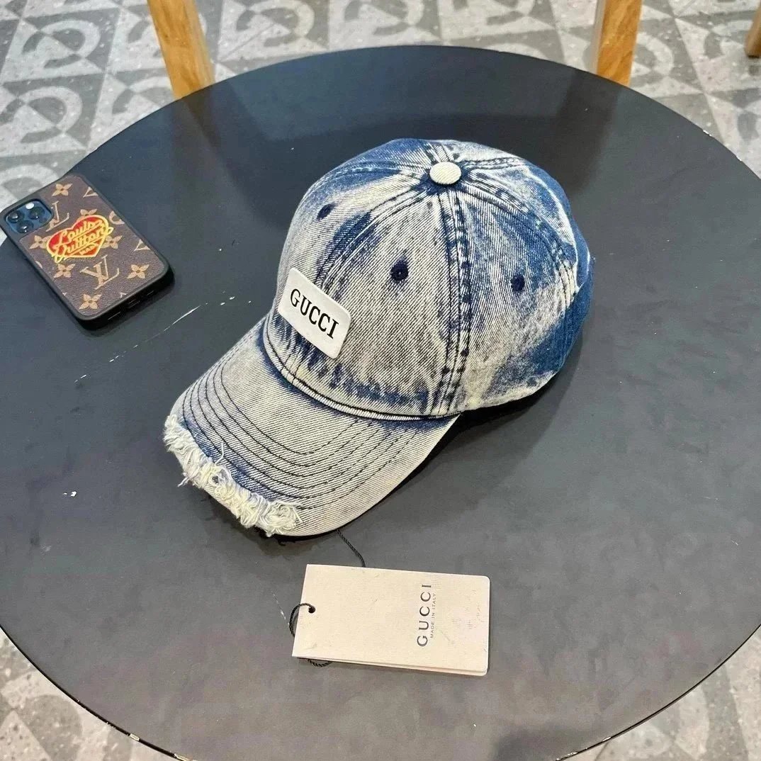 Gucci Blue Denim Hat