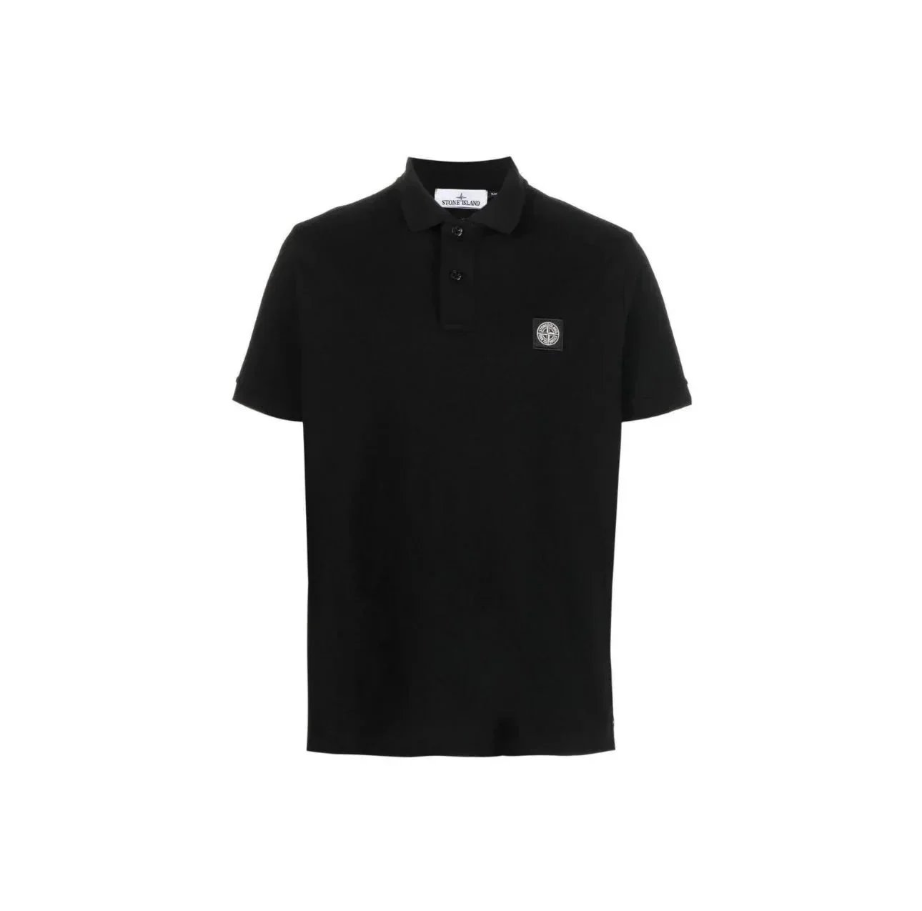 Stone Island Black Polo Shirt