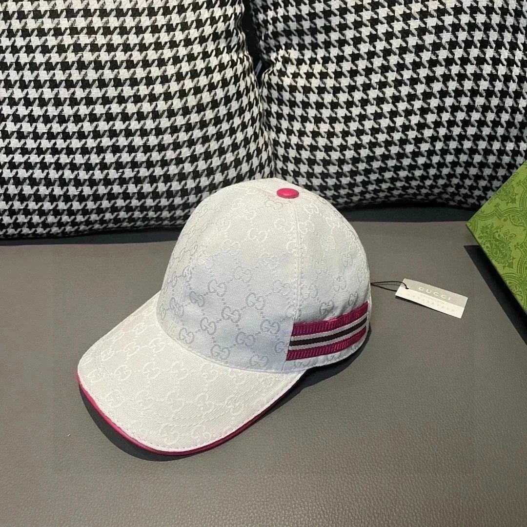 Gucci White Pink Hat