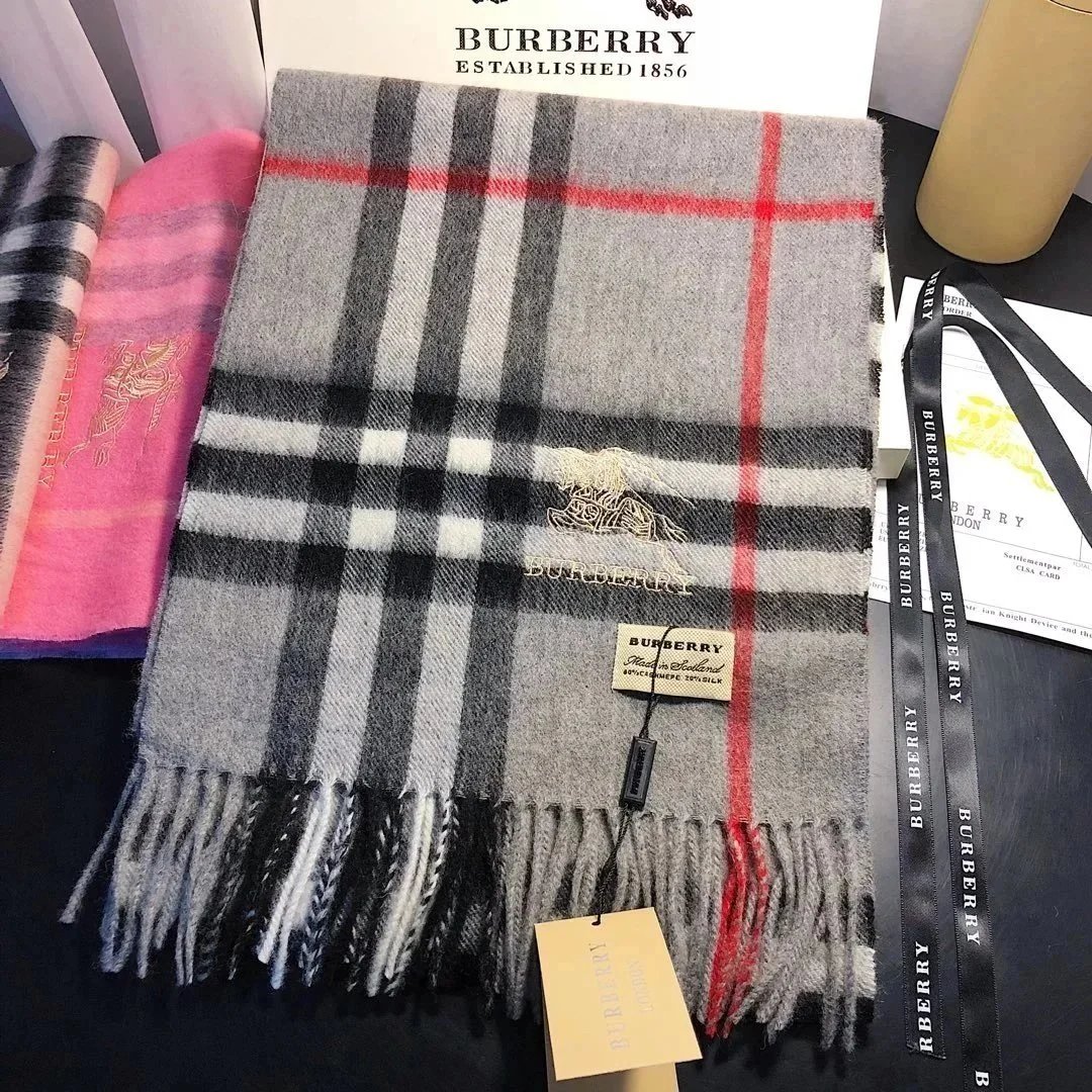 Burberry Grey Scarf