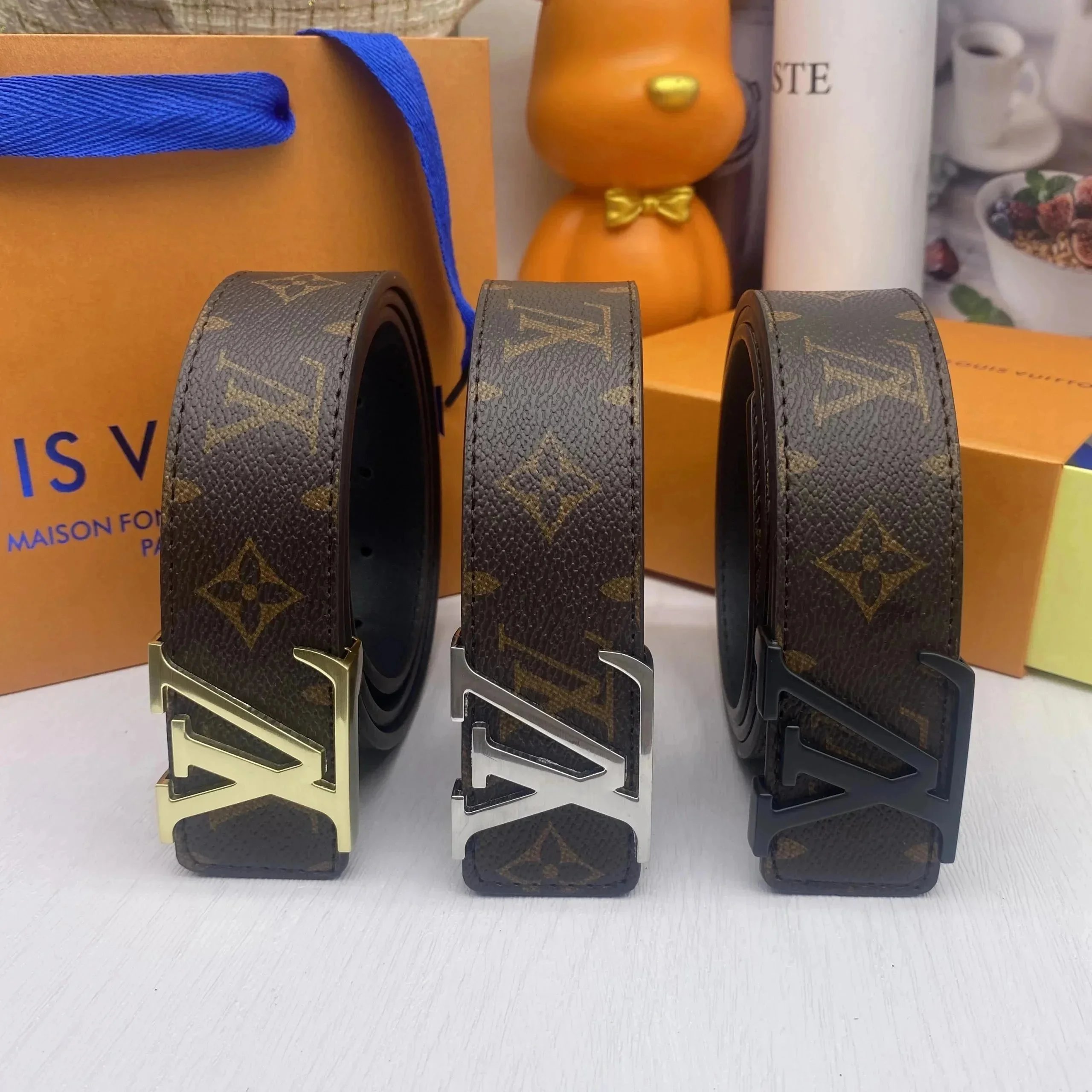 Louis Vuitton Reversible Monogram Damier Canvas Belt