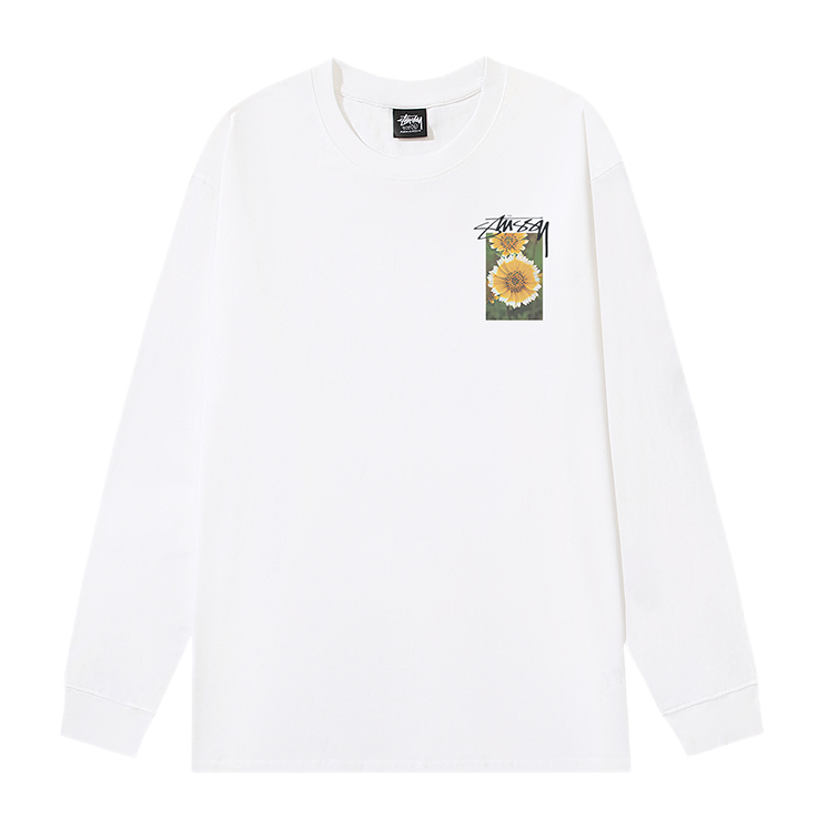 Stussy White Long Sl