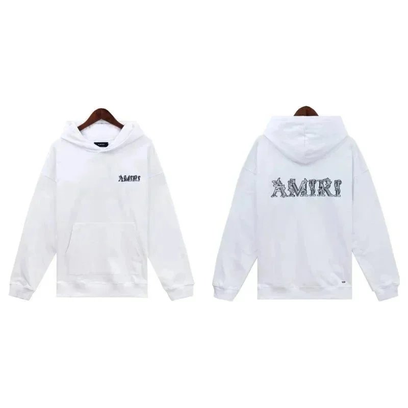 Amiri White Hoodie