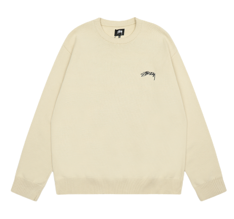 Stussy Beige Crewnec