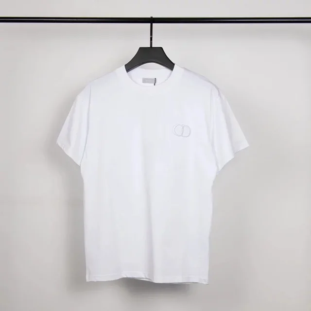 Dior T-Shirts Short-Sleeve Crew-Neck Logo T-Shirt product detail image 11