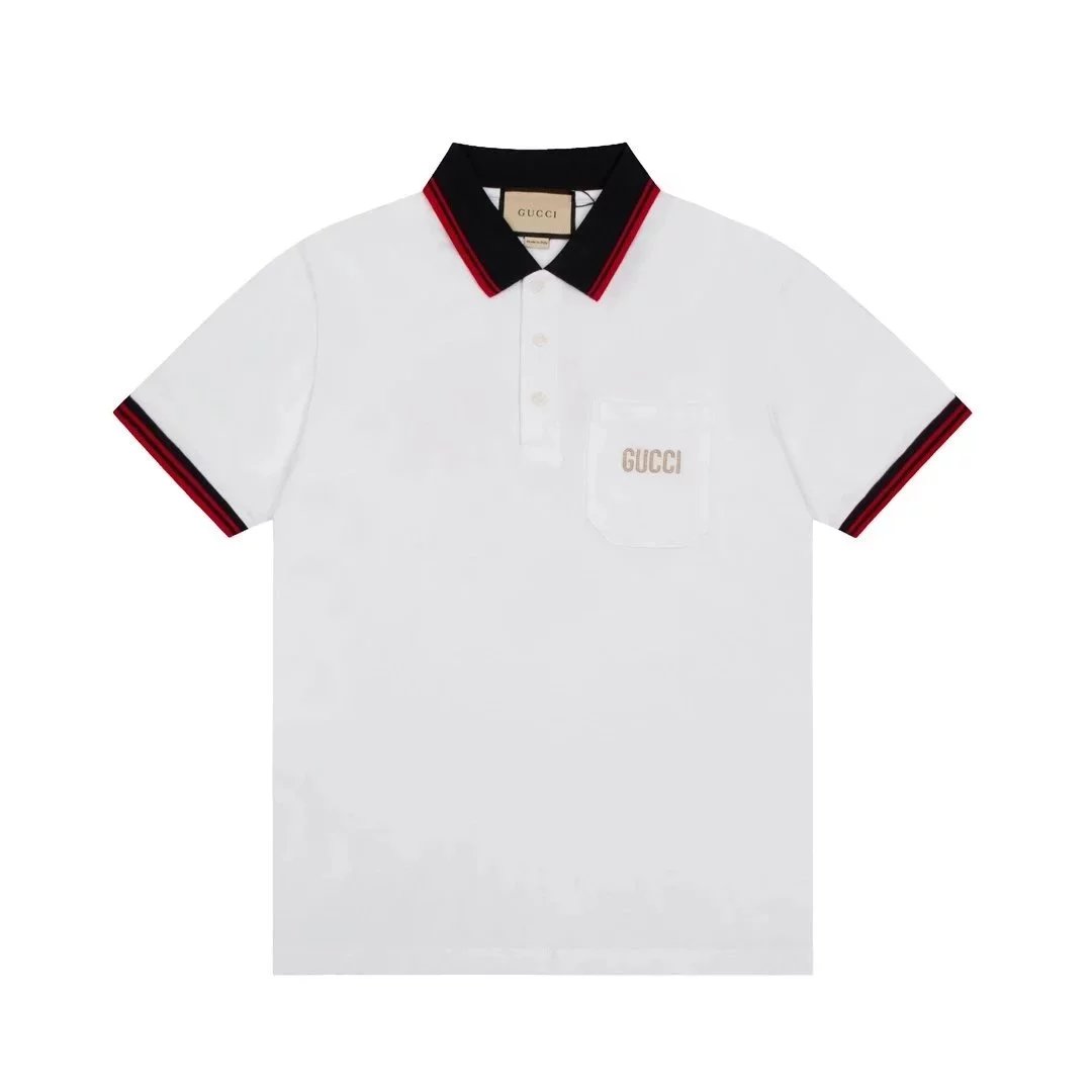White background, red and black collar, big letter 002