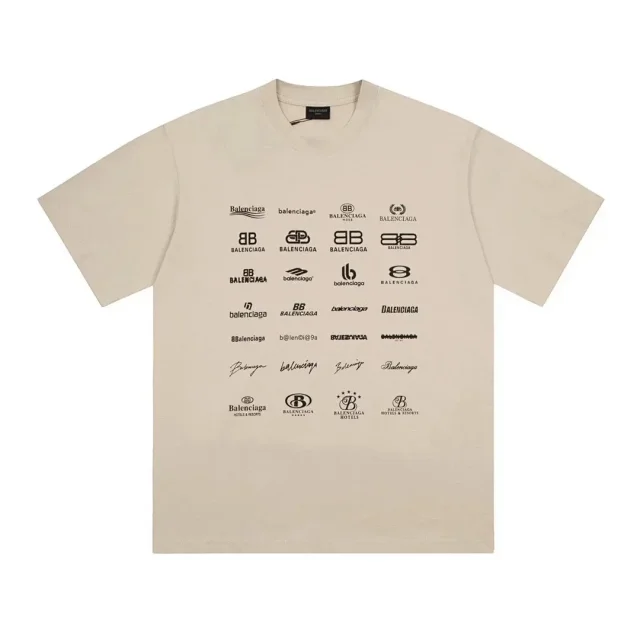 Balenciaga T-Shirts Logo Graphic Short-Sleeve T-Shirt product detail image 12