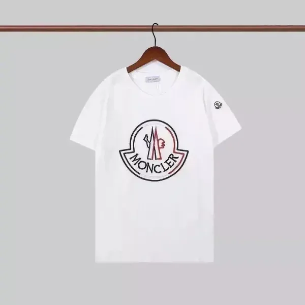 Moncler Spray-Paint Logo White T-Shirt - 17