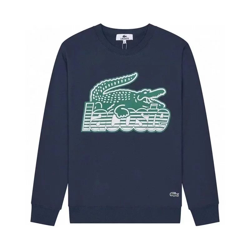 Green Alligator Print on Blue Hoodie 002