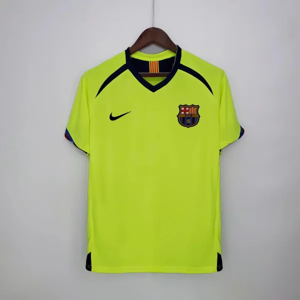 FC Barcelona 2003-04 Away Jersey Yellow - 15