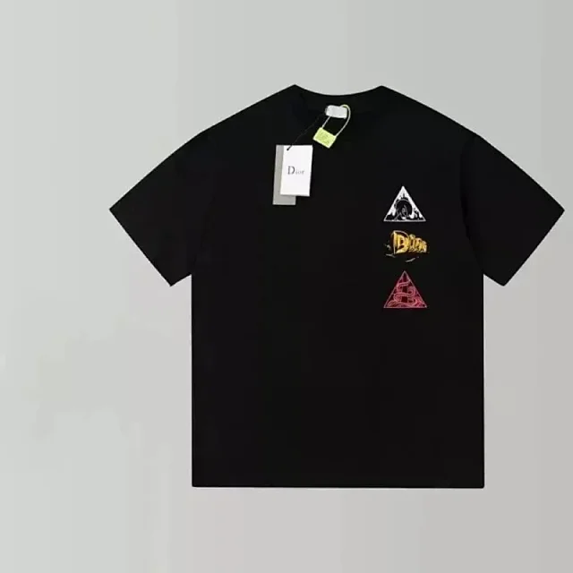 Dior T-Shirts Short-Sleeve Crew-Neck Logo T-Shirt product detail image 12