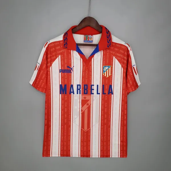 Puma Atlético Madrid 1996-97 Centenary Commemorative Jersey Red/White - 1