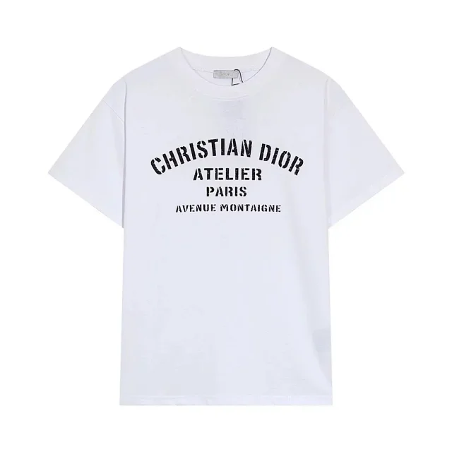 Dior T-Shirts Short-Sleeve Crew-Neck Logo T-Shirt product detail image 10