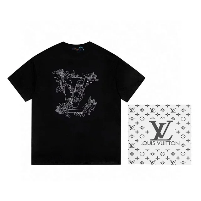 Louis Vuitton T-Shirts Short-Sleeve Graphic Logo product detail image 10