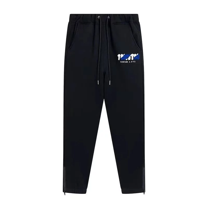 American-Style High-Street Flocked-Print Joggers