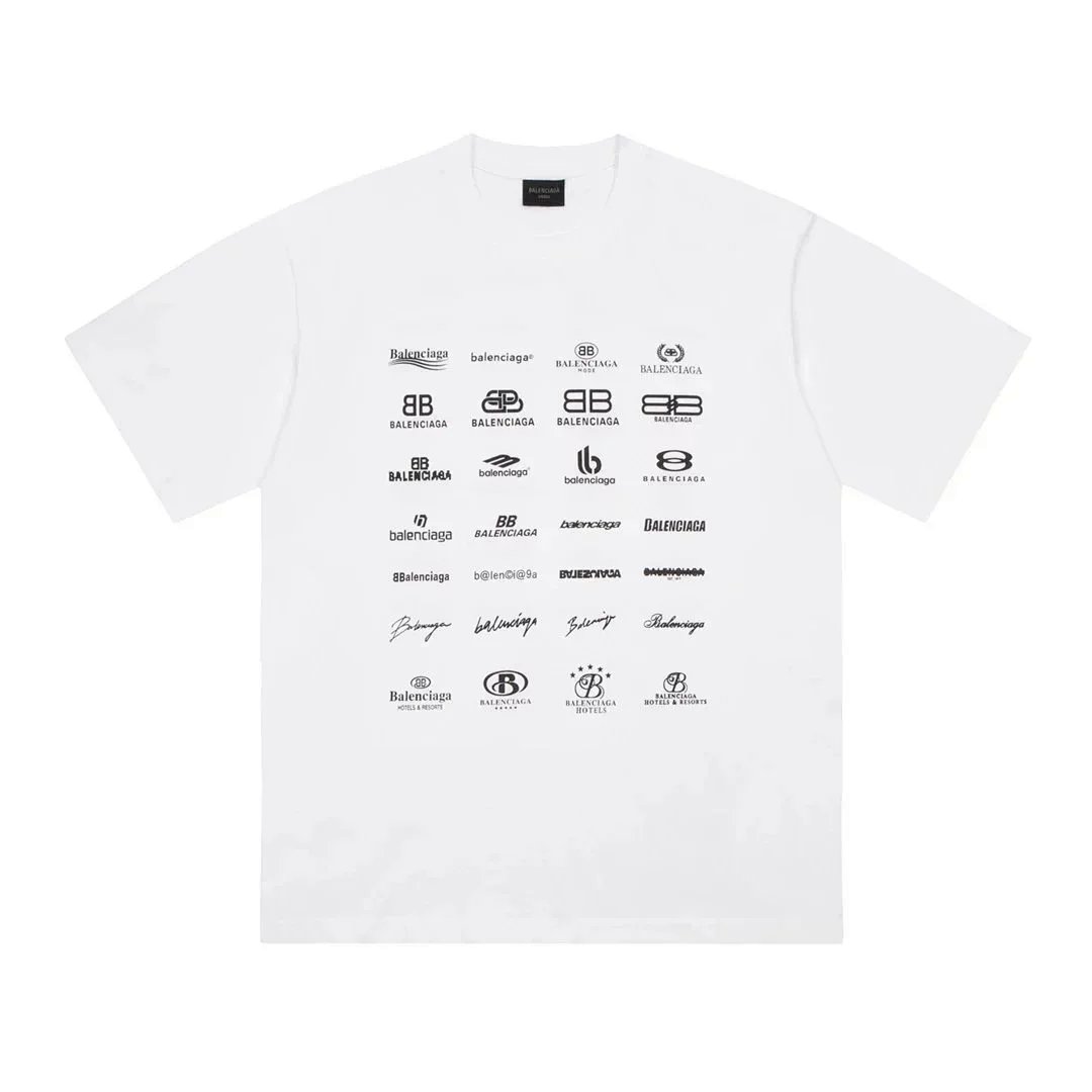Balenciaga Logo Print Oversized T-Shirt White product detail 14 in Litbuy spreadsheet finds