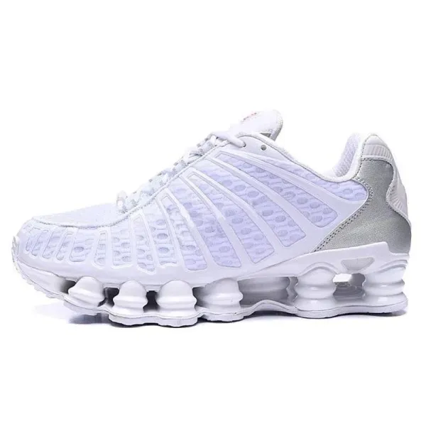 Nike Shox TL White Silver Sneakers - 1