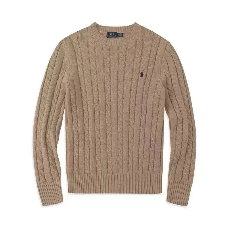 Polo Ralph Lauren Cable Knit Crewneck Sweater Gray - 4