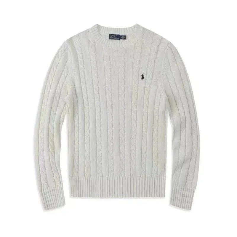 Polo Ralph Lauren Cable Knit Crewneck Sweater Gray - 8