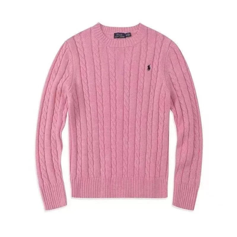 Polo Ralph Lauren Cable Knit Crewneck Sweater Gray - 9