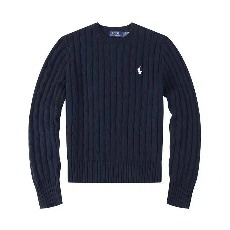 Polo Ralph Lauren Cable Knit Crewneck Sweater Gray - 6