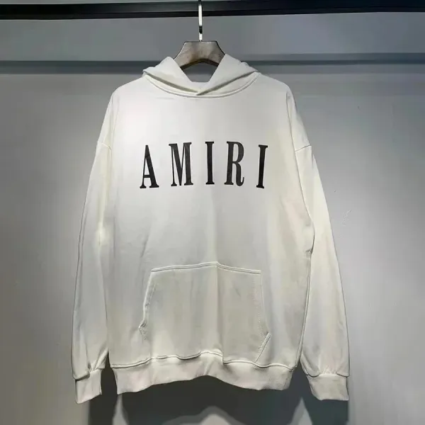 Amiri Logo Hoodie Off-White - 1
