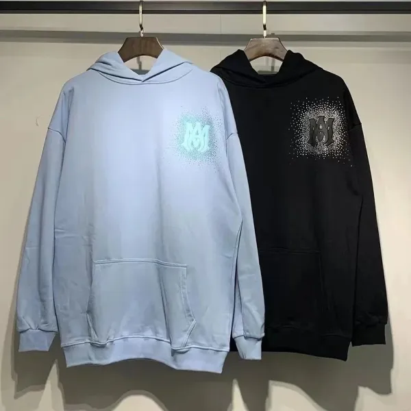 Maison Margiela Replica Logo Gradient Hoodie in Light Blue and Black - 1