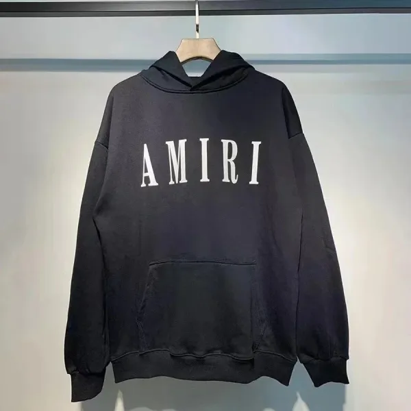 Amiri Logo Hoodie Black - 1