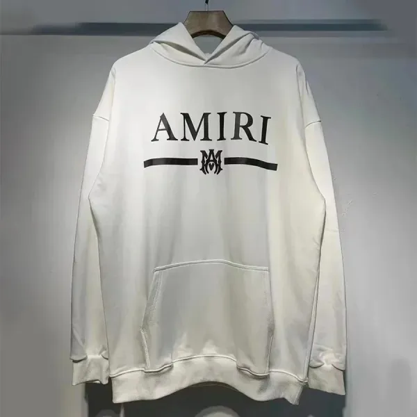 Amiri Logo Hoodie White - 1