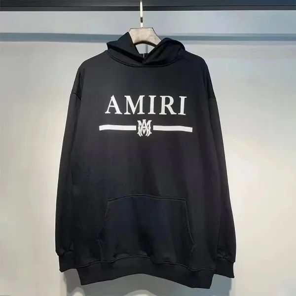 Amiri Logo Hoodie Black - 1