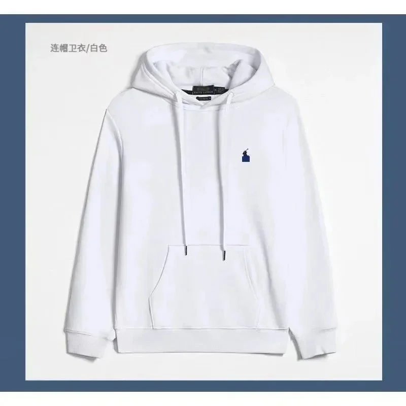 Hoodie with white and black label