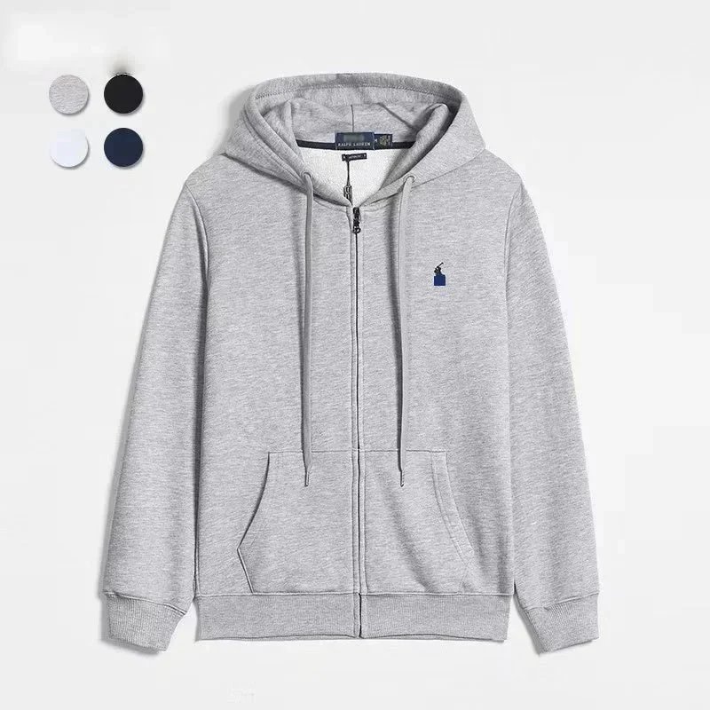 Zipper shirt gray navy logo